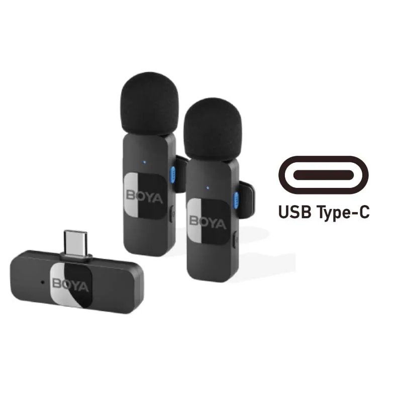 BOYA BY-V20 Type-C Ultracompact 2.4GHz Wireless Microphone System