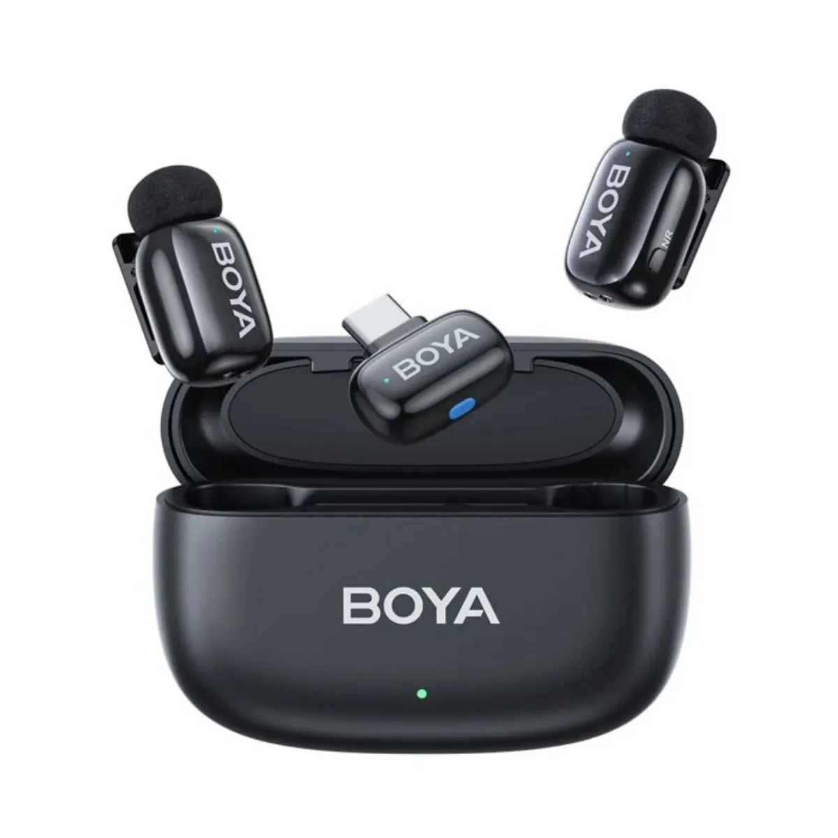 BOYA Mini 14 Type-C Wireless Microphone With AI Noise Cancellation, 30H Battery, Voice Changer And USB-C For Tablets, PC, Podcasts