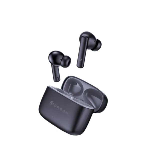 Green Leaf-161 ENC Gaming Earbuds With 50H Playtime, Quad Mic, Dual EQ, BT 5.3, 45ms Low Latency, IPX5 And 13mm Driver