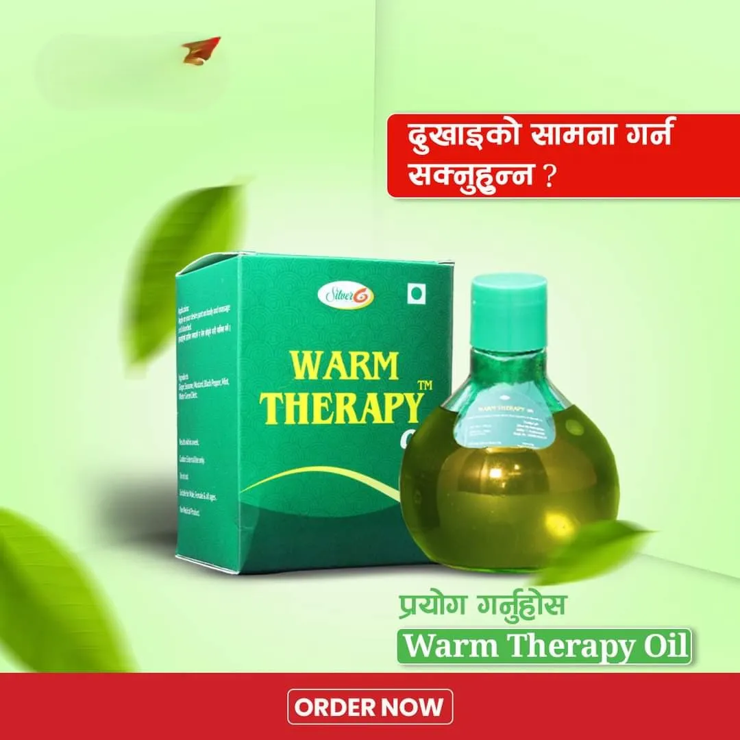 Silver Six 6 Warm Therapy Pain Relief Massage Oil - 400ml