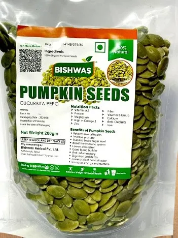 Bishwas Pumpkin Seeds Better for Health Rich in Nutrients - 200Gm