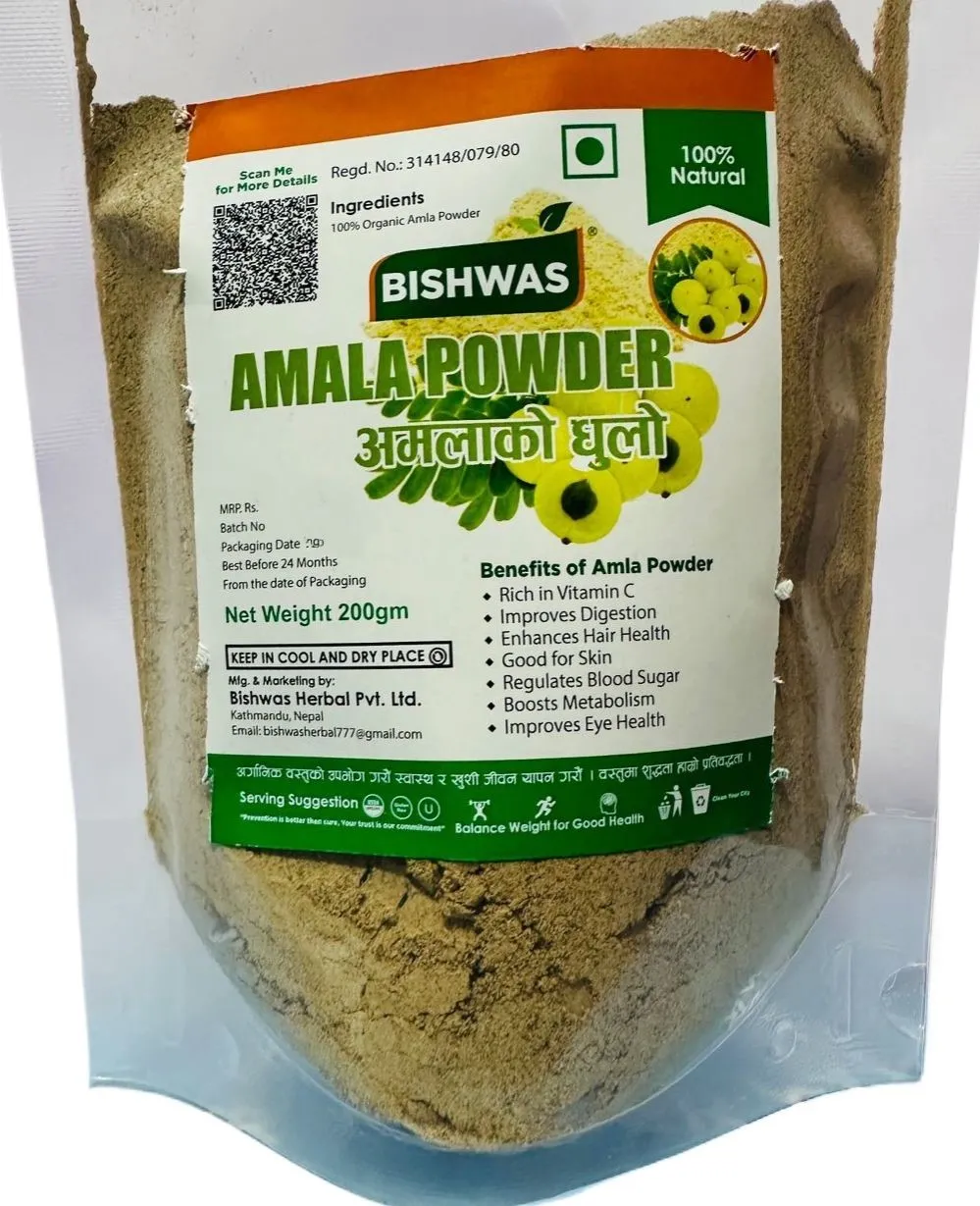 Bishwas Amala Amla Powder with Vitamin C - 100g
