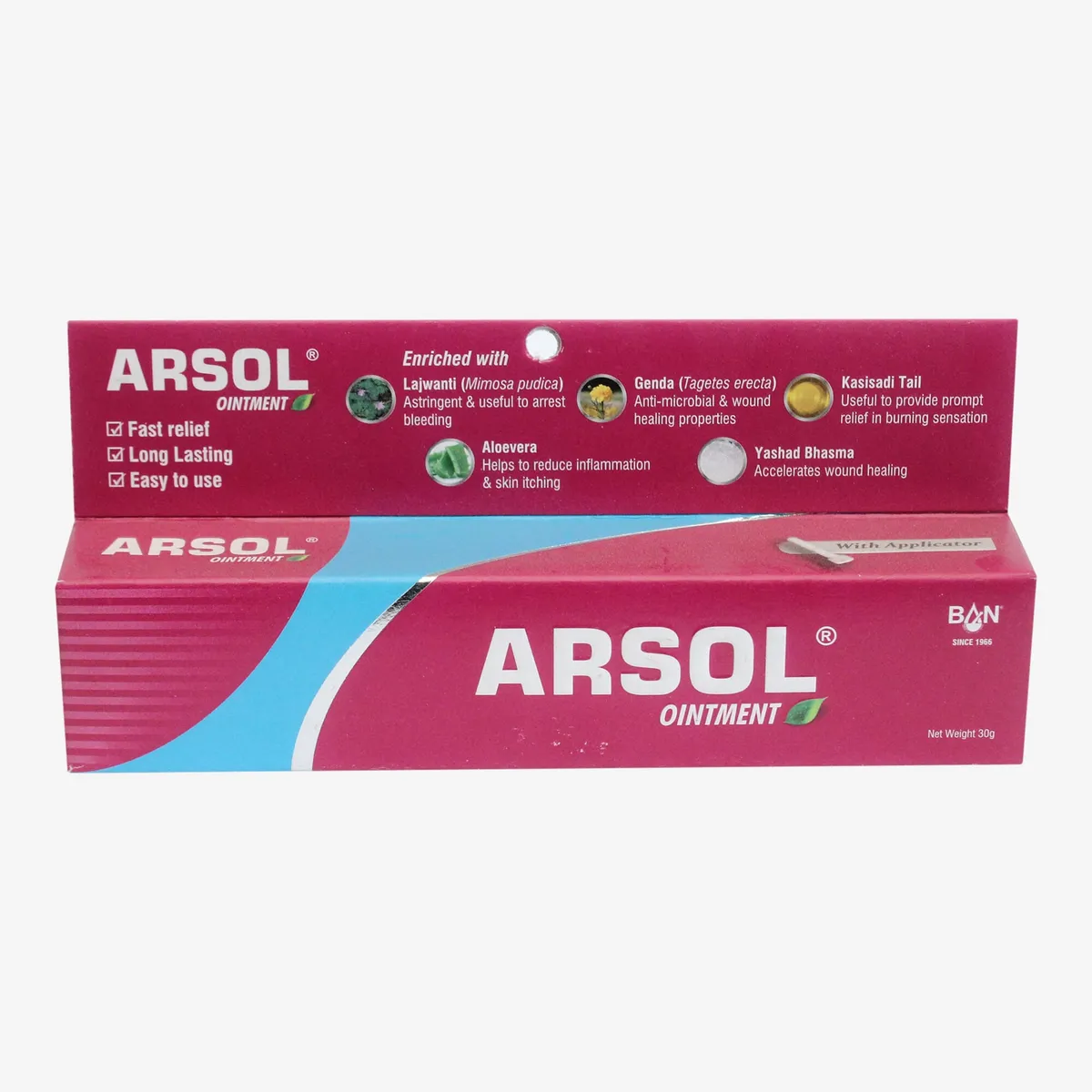 Arsol Ointment For Piles - 30 gm 