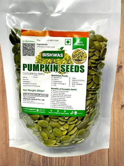 Bishwas Pumpkin Seeds Better for Health Rich in Nutrients - 200Gm