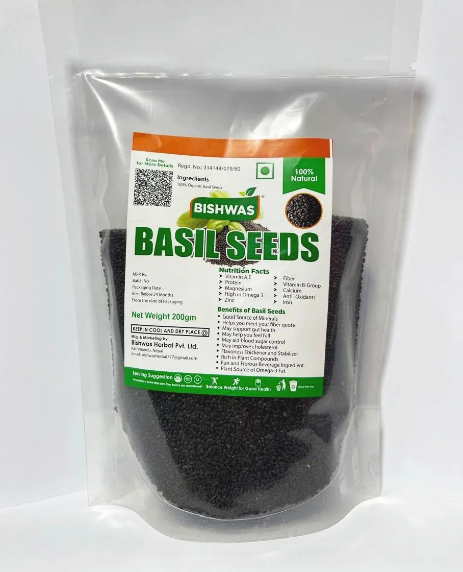 Basil Seeds (Sabja/Tukmaria) - 200g