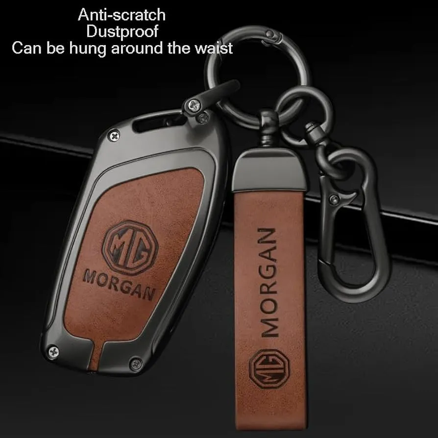 MG: Premium Metal Key Cover with Keyring (Random Color)