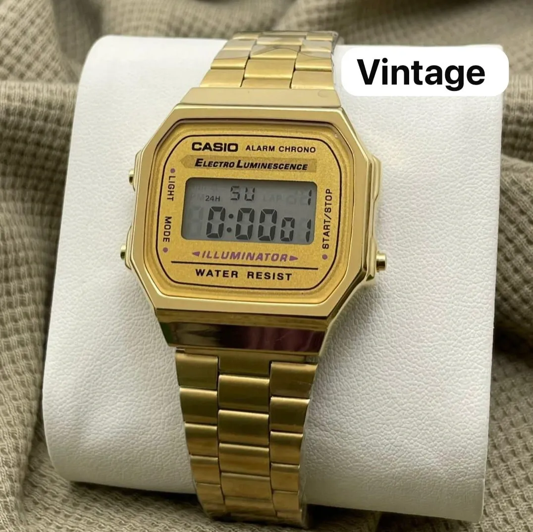 Casio 7AA Premium Stainless Steel Unisex Digital Watch | Original Model with Stopwatch, Alarm & LED Light