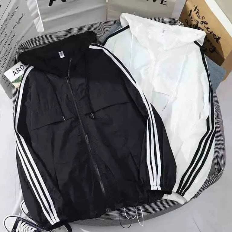 Summer Single Layer Hooded Windcheater For Men
