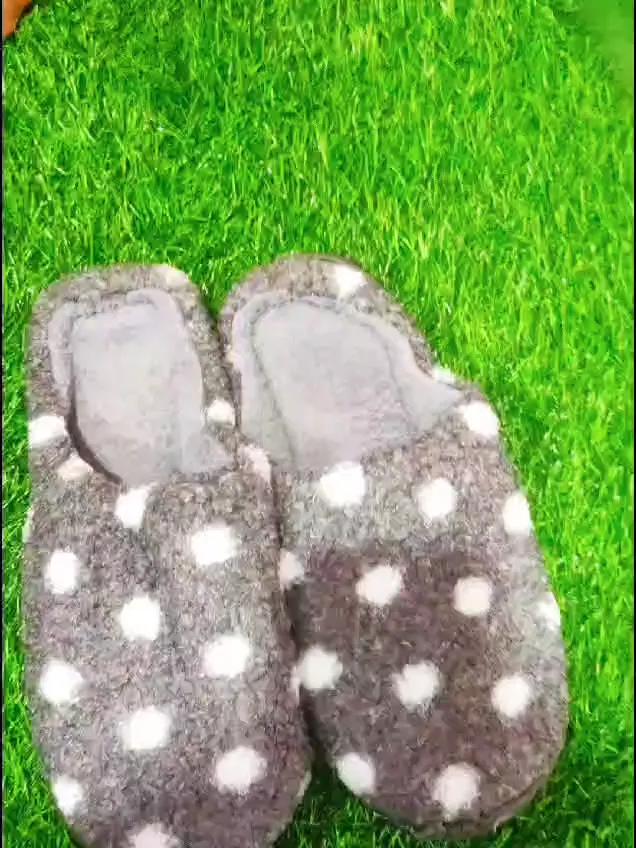 Fur Winter Indoor & Kitchen Slippers -  Unisex  Multicolor