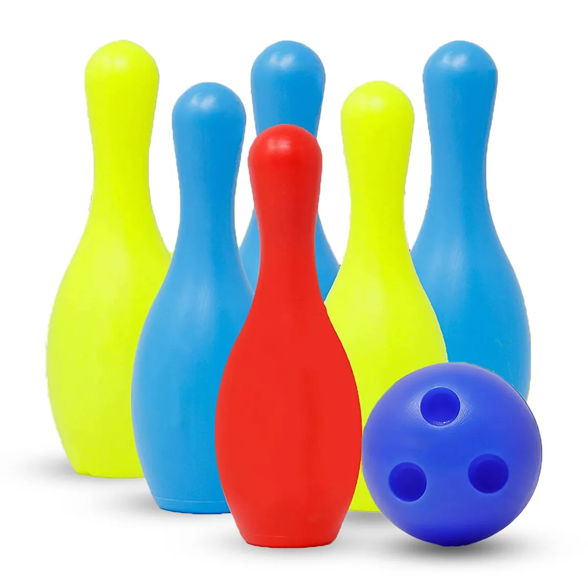 Deluxe Kids’ Bowling Set 6 Pins & 2 Balls Game Toy - Multicolor