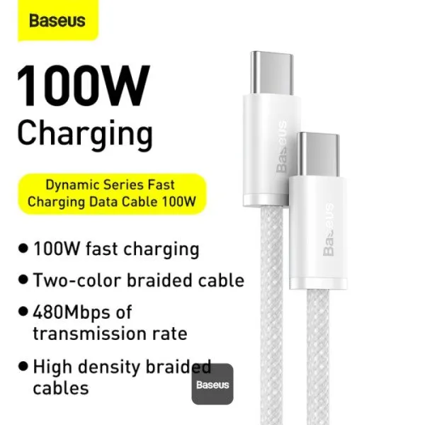 Baseus GB4943 Dynamic Series Type-C 100W PD Fast Charging Braided Cable (1m)