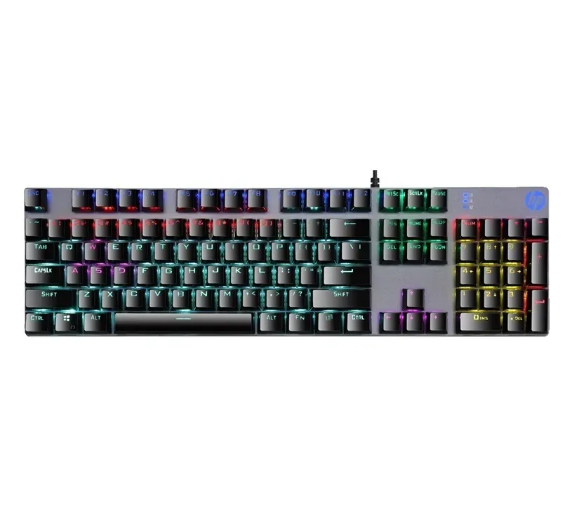 HP GK400F Mechanical Keyboard With RGB Backlit Blue Switch Gaming Keyboard