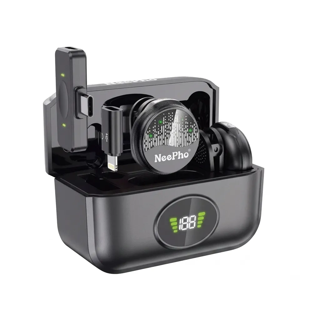 Neepho NP59 Wireless Microphone Noise Reduction Collar Clip Mic