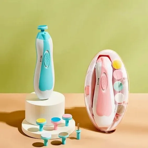 Baby Nail Trimmer With 6 Grinding Heads & LED Light