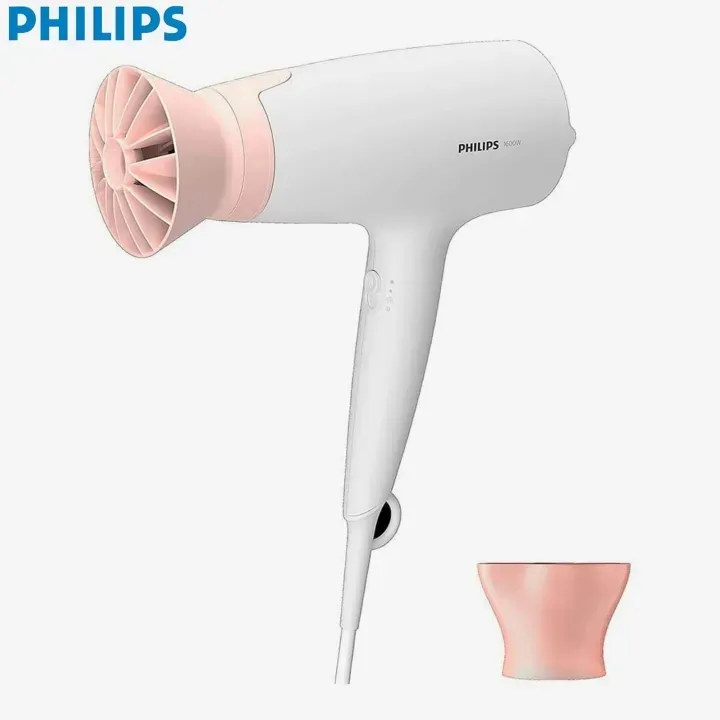 Philips BHD309 3000 Series 1600W Series Hair Dryer With ThermoProtect Heat Protection Hot And Cold Settings And Styling Nozzle