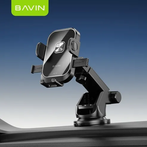 Bavin PS73 Universal Car Mount Phone Holder Flexible Mount 360 Head Rotation With Suction Cup