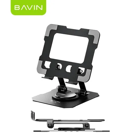 Bavin PS79 Foldable Adjustable Metal Stand With 360-Degree Rotating Holder