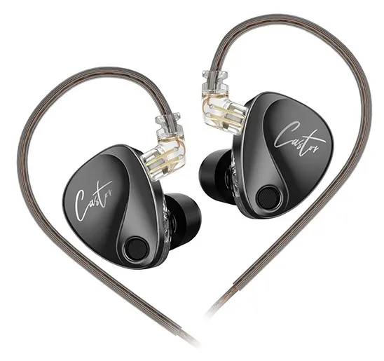 KZ Castor (Bass Edition) Dual Dynamic Driver IEM In Ear Monitors With Microphone