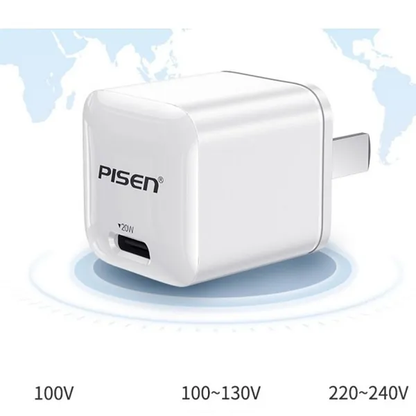Pisen KPD201 20W PD Fast Charging Wall Adapter