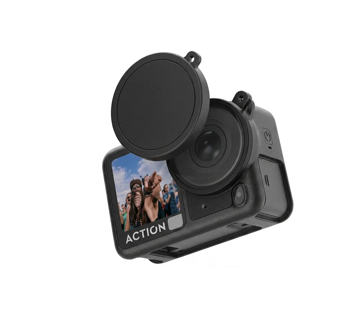 Coteci Silicone Protective Case with Lens Cap for DJI Osmo Action 6