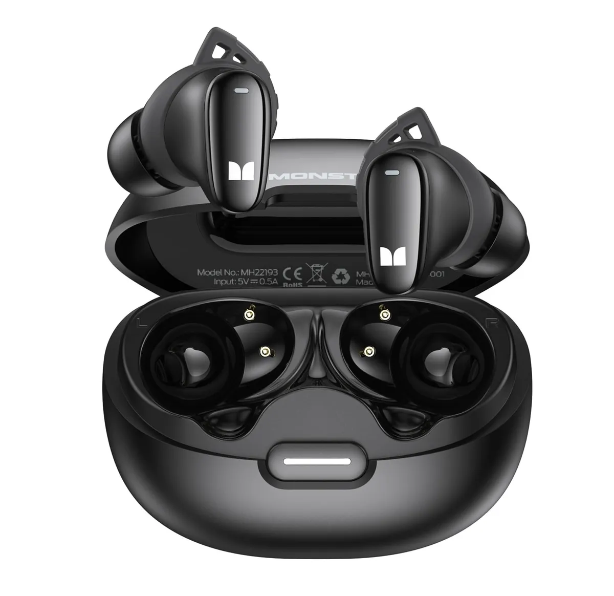 Monster N-Lite 206 Wireless Earbuds Bluetooth 5.4 IPX6 Waterproof 25H Playtime