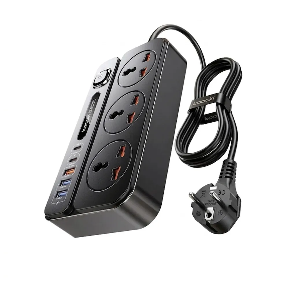 Toocki C36 8 In 1 Universal Power Strip 2500W AC & 32W GaN Fast Charger