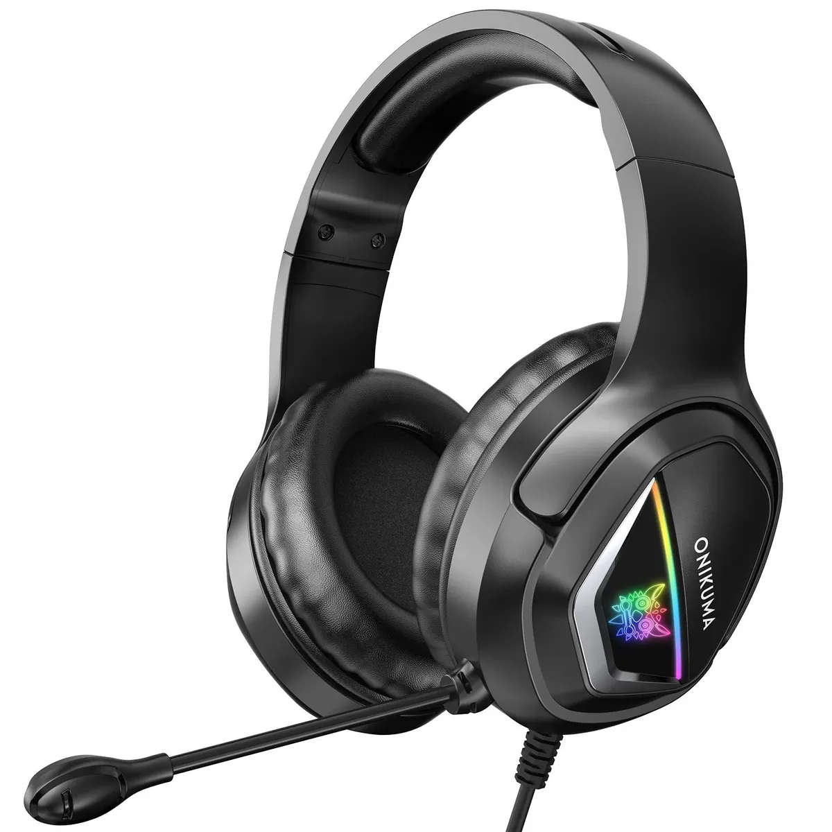 Onikuma X2 Gaming Headset RGB Lights 40mm Driver 3D Stereo Surround Sound With Microphone