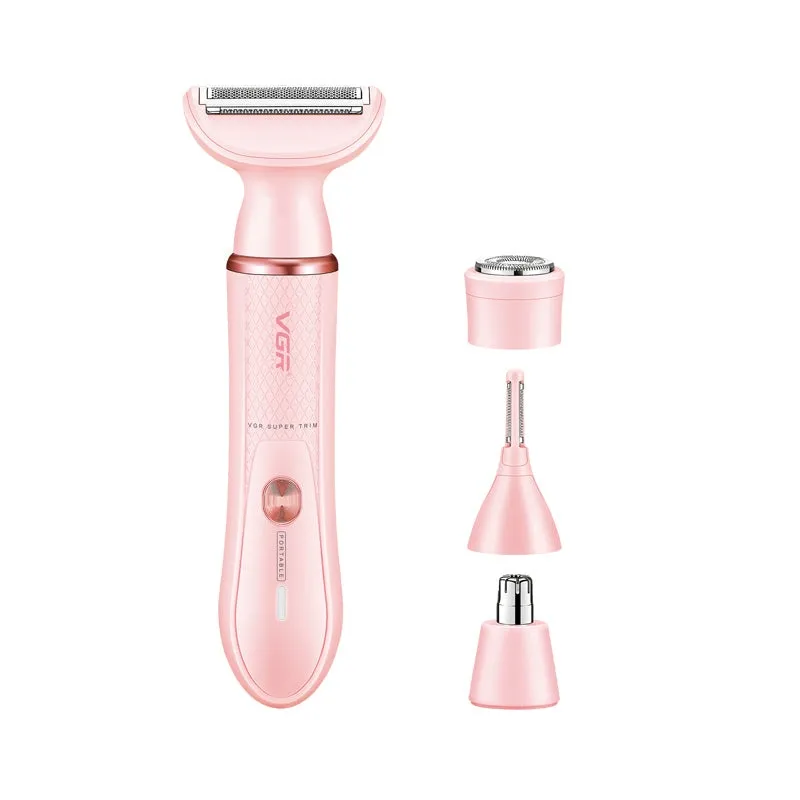 VGR V761 4-in-1 Women’s Electric Shaver Set (Body, Nose, Eyebrow, and Facial Trimmer)