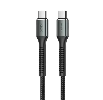 Kick Spark AeroLink 100W C-C Nylon Braided Cable