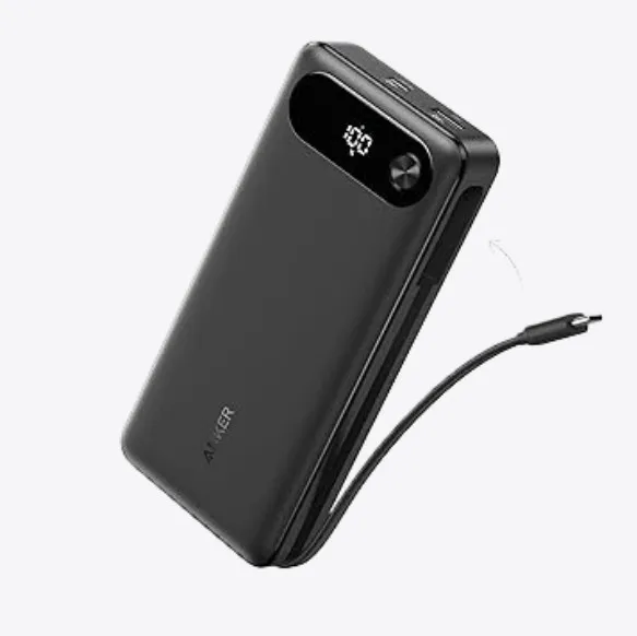 Anker A1383 20000mAh 87 Watt Powerbank With Built-In USB-C Cable
