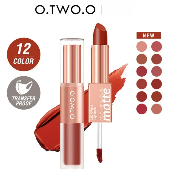 O.Two.o 2 in 1 Double Head Lipstick and Lip Mud