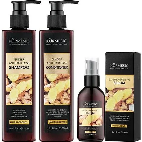 Kormesic Ginger Anti-Hairfall Set - 300ml+300ml+50ml