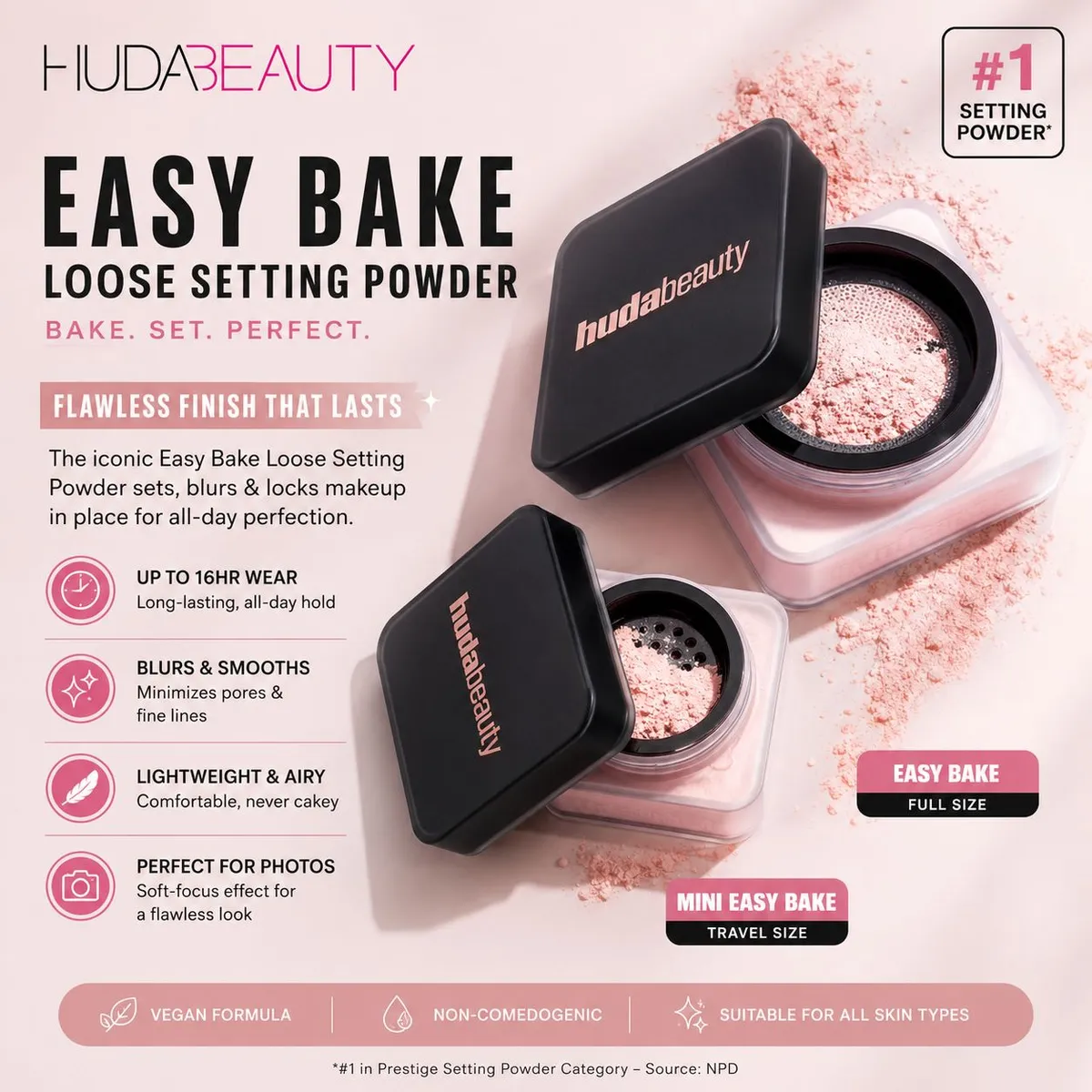 Huda Beauty Easy Bake Loose Baking Powder:20g