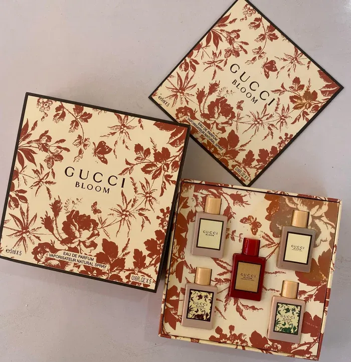 Gucci 5-In-1 Perfume Square Shaped Gift Set Box
