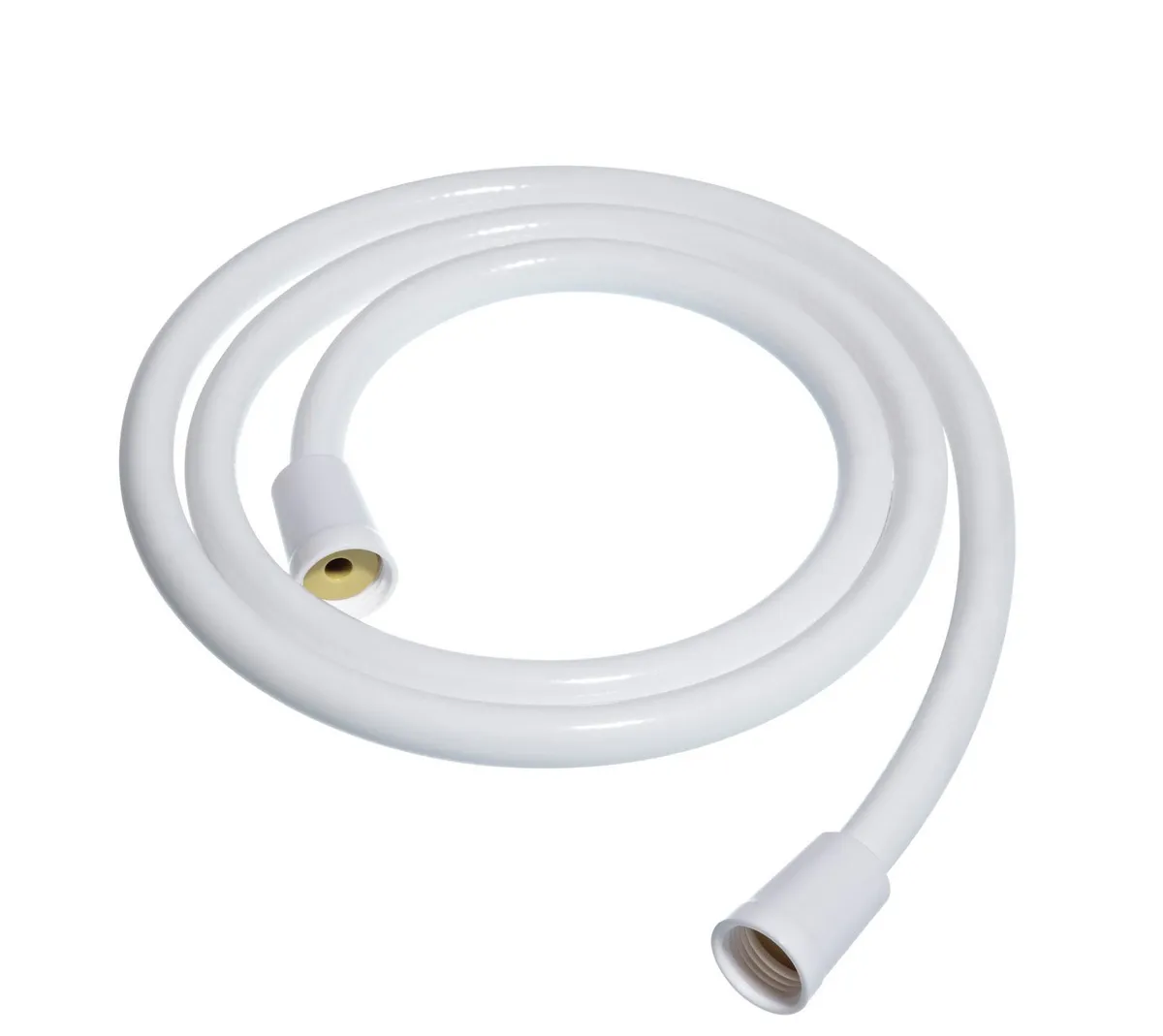 White Smooth Shower Hose 1 Mtr