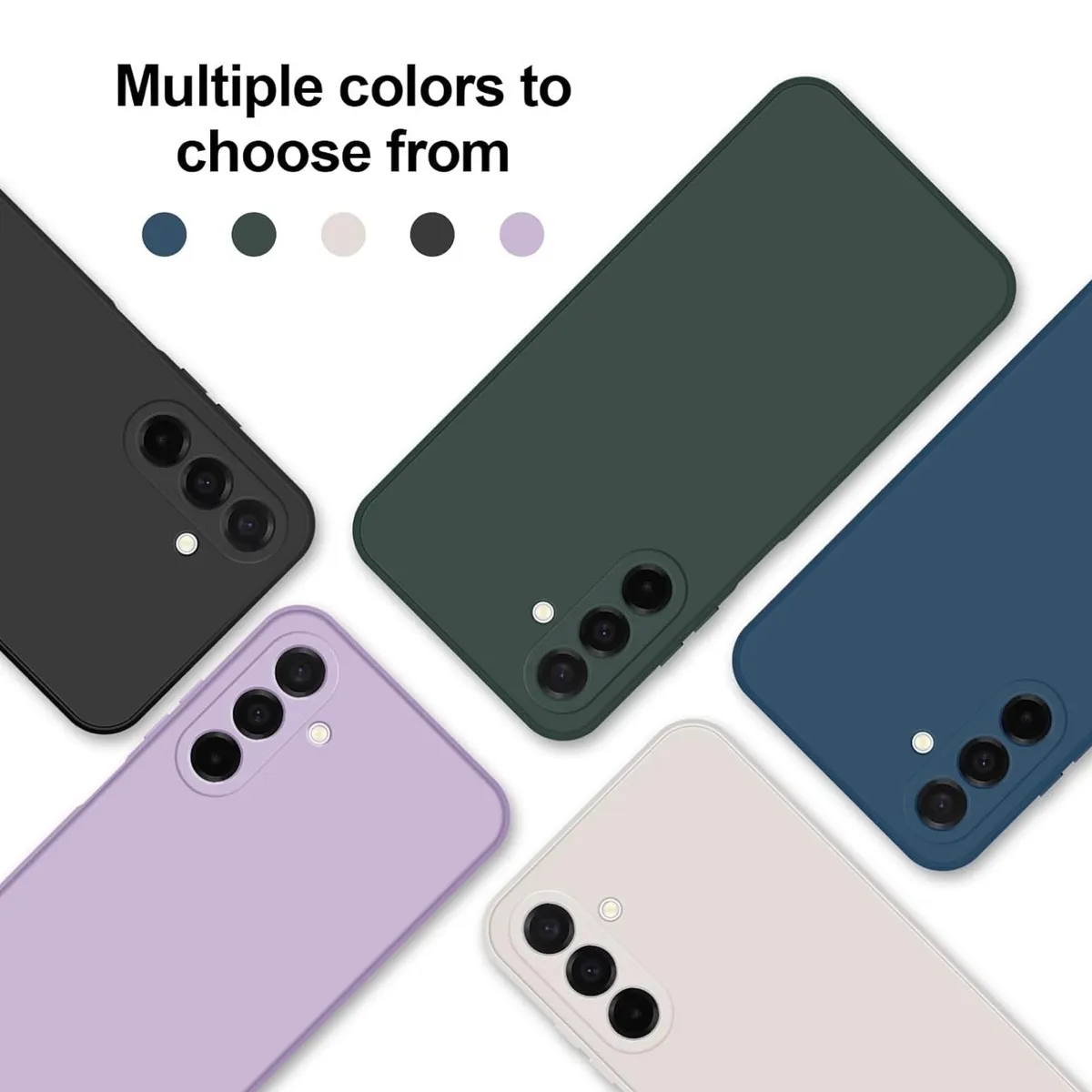 Samsung Galaxy A26 (5G) Case, Stylish Slim Liquid Silicone Full-Body Protective Cover