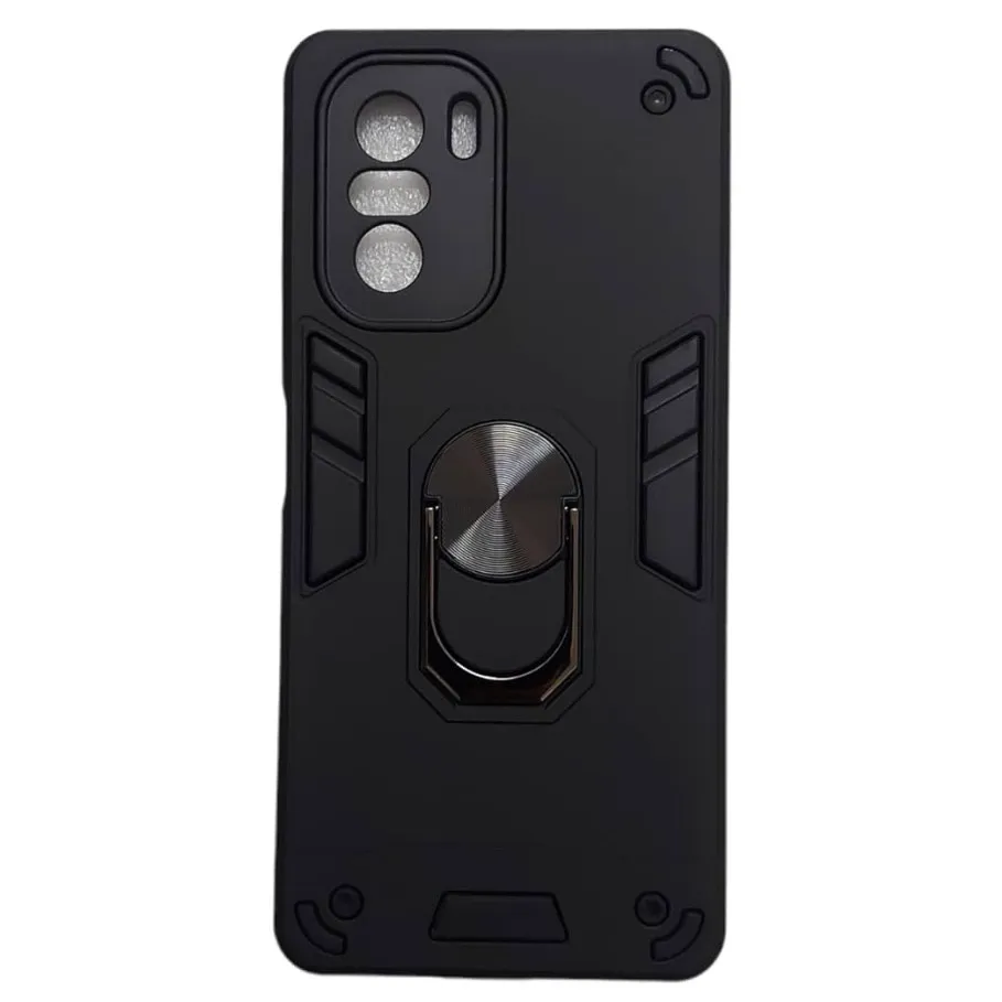 Poco 3 Ring Stand Shockproof Armor Case