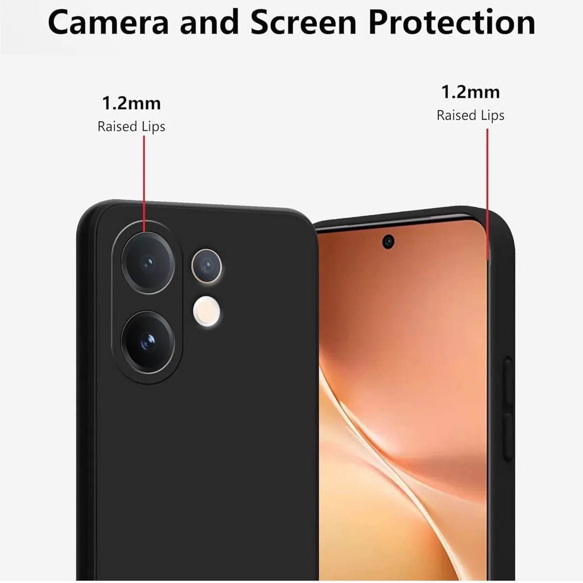 Vivo V60 (5G) Case Soft Silicon Flexible Back Case