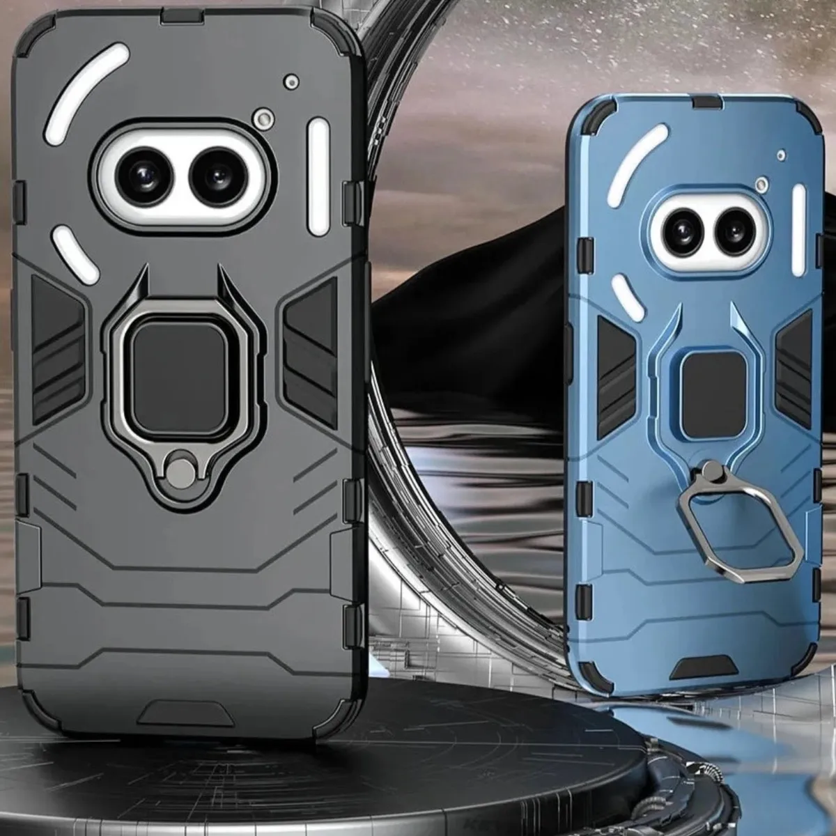 Ring Stand Shockproof Armor Case For Nothing Phone 2A