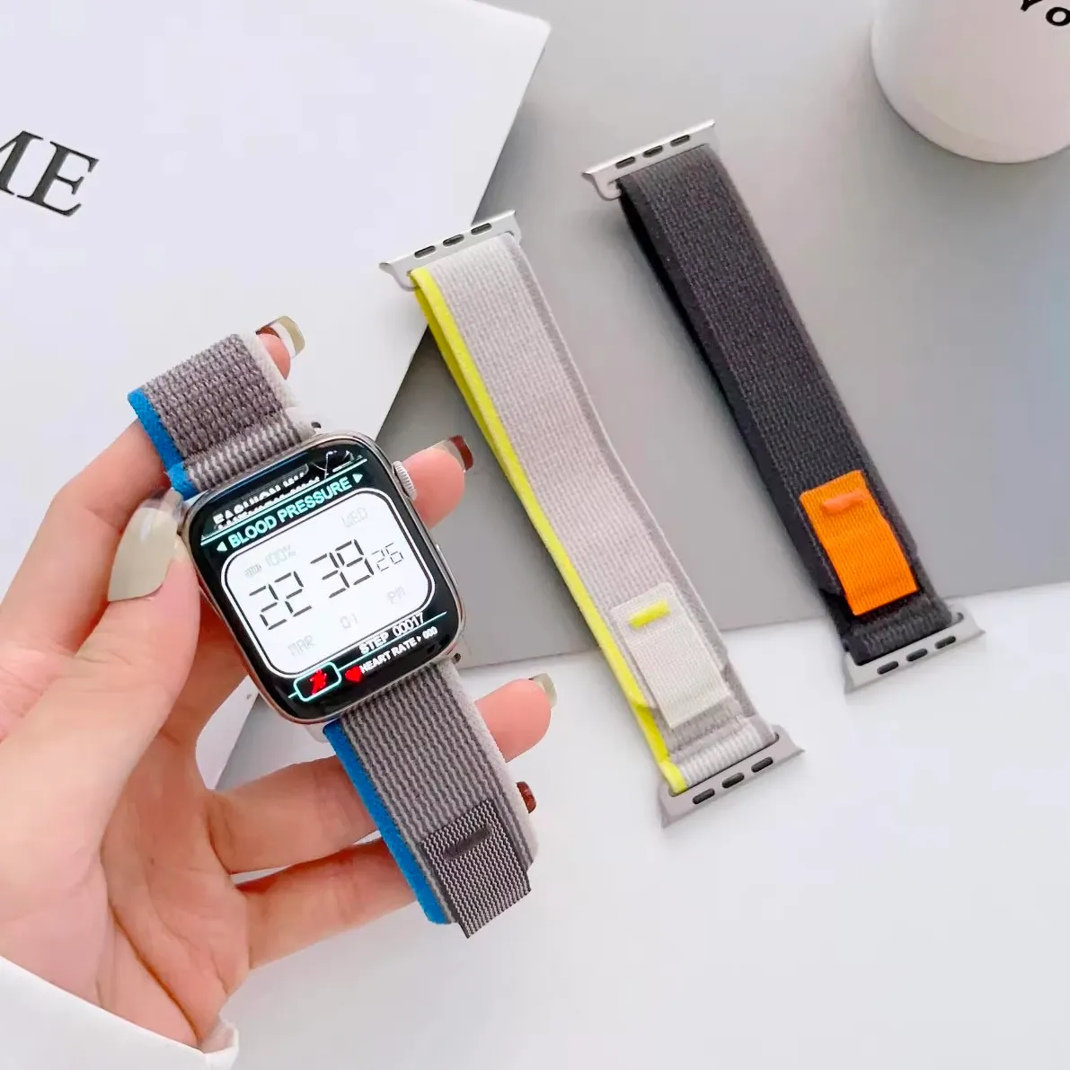 Trail Loop Band For Apple Watch Series 10-42mm Luxury Adjustable Loop Soft Sport Strap