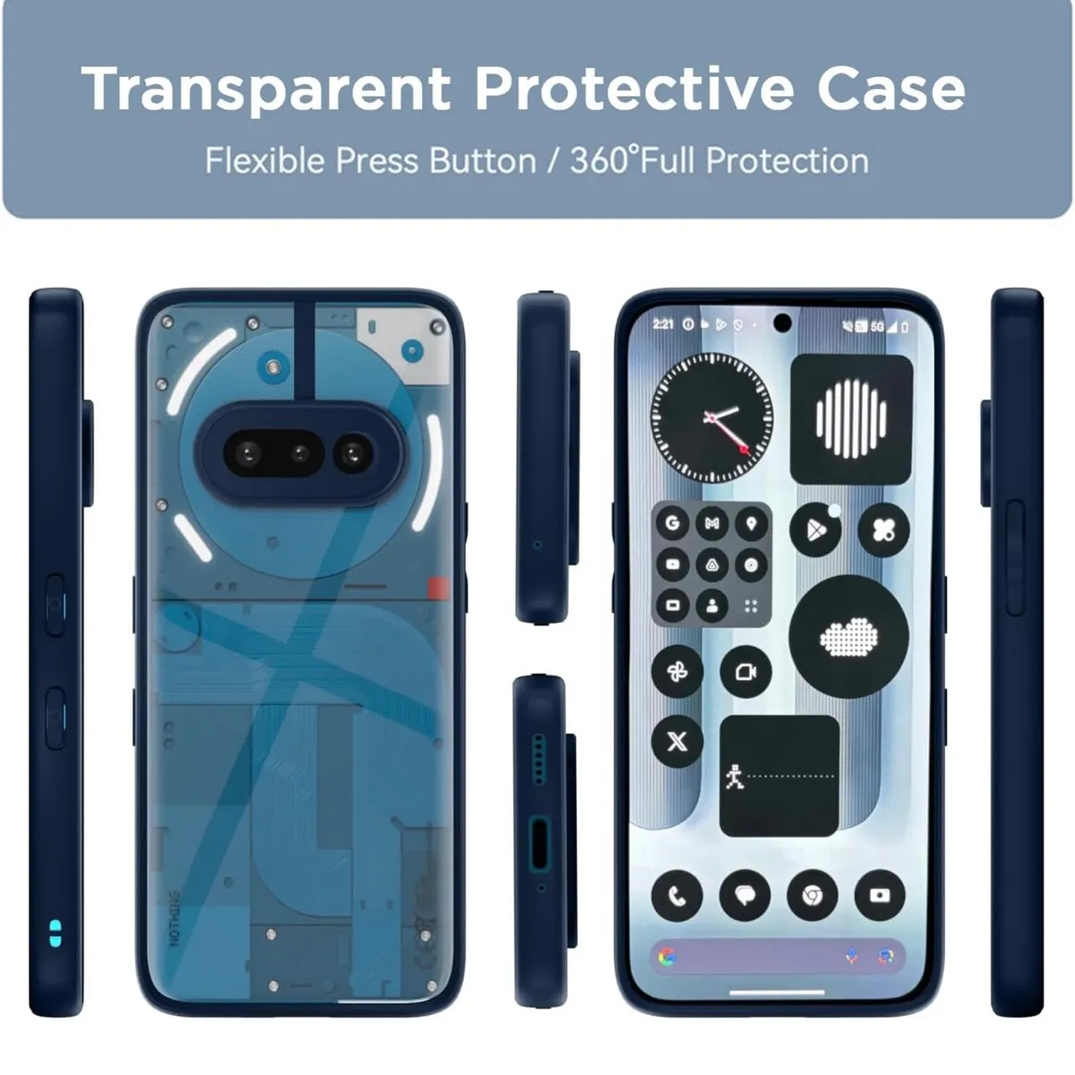 Nothing 3A (5G) Pikkme Back Cover Shockproof Sleek Hybrid Armor Bumper Case Compatible