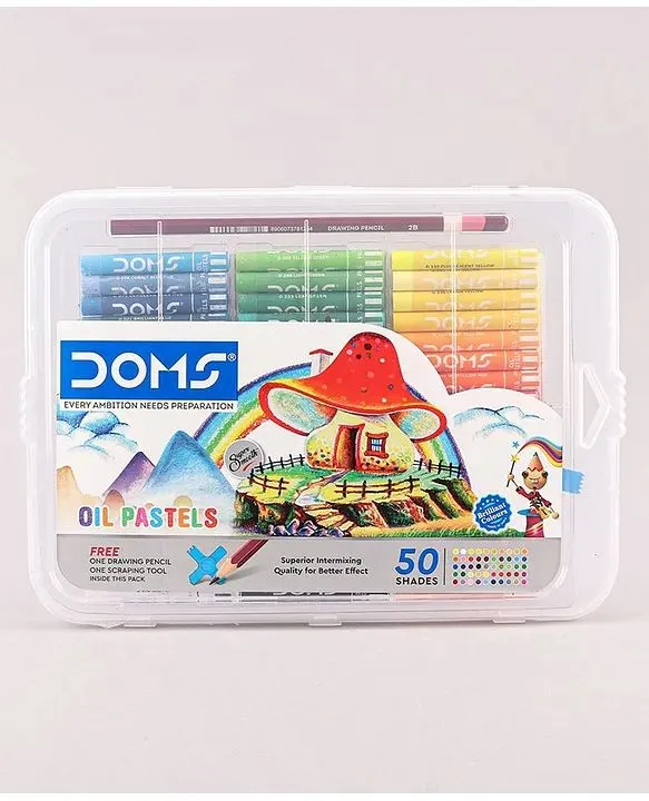 Doms 50 Shades Oil Pastels Colour