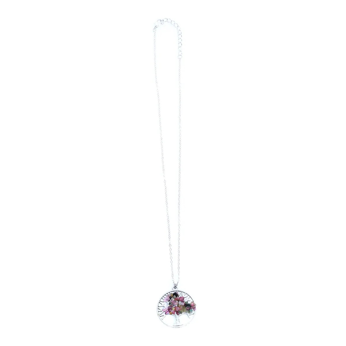 Silver Color New Paparazzi Tree Design Necklace For Women, Chain Size - 60cm