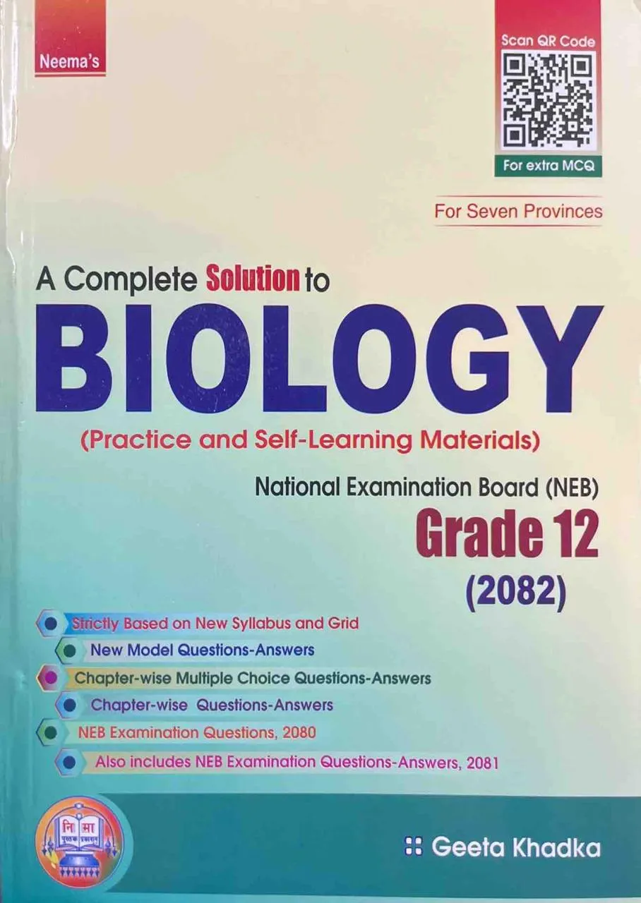 A Complete Solution to Biology (NEB) Grade 12 - 2082