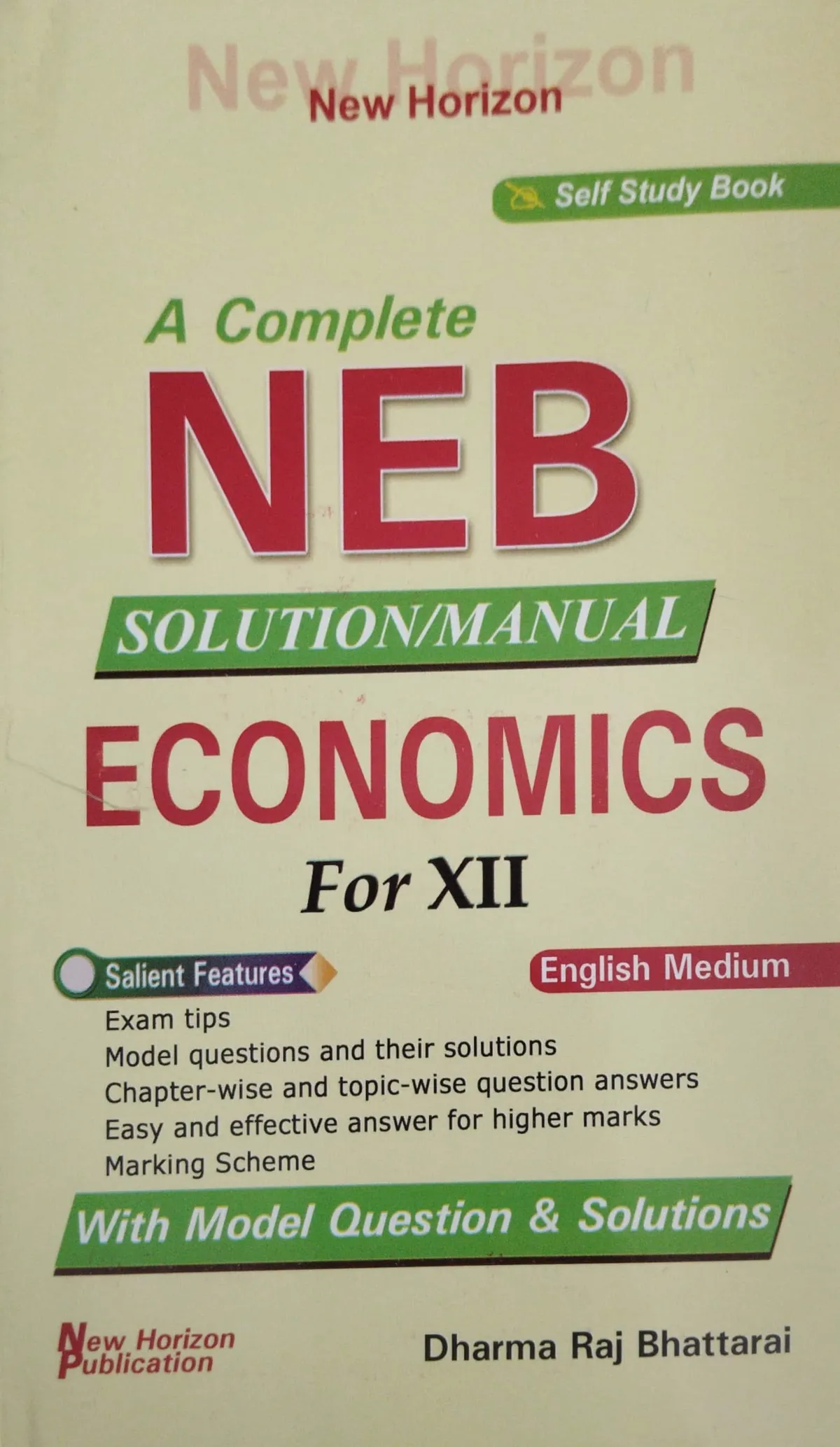 Grade XII Solution Manual Economics 2080