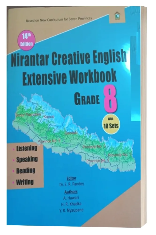 Nirantar Creative English Workbook Grade 8 With 10 Sets