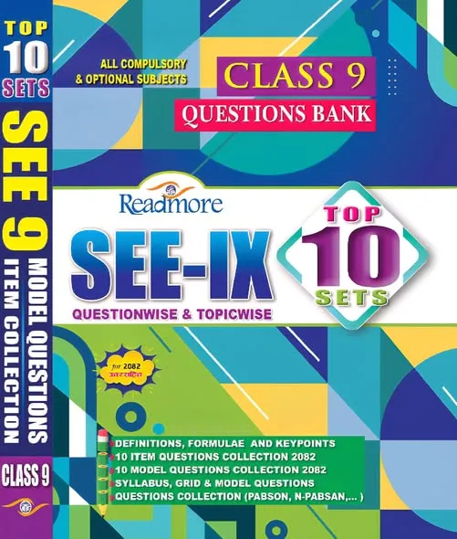 Class 9 Questions Bank (10 Sets) for 2083