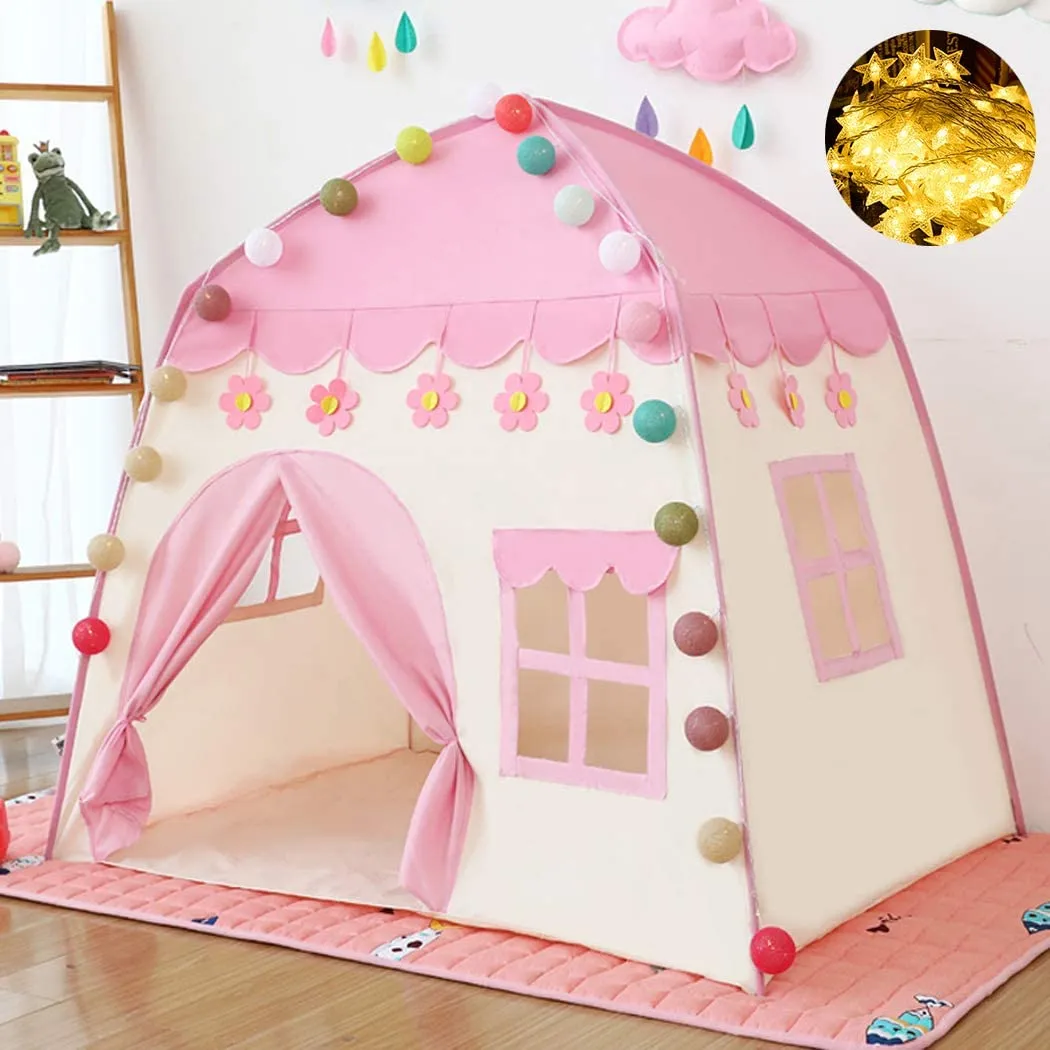 Canddidliike Kids Castle Playhouse Tent With Carry Bag - Multicolor