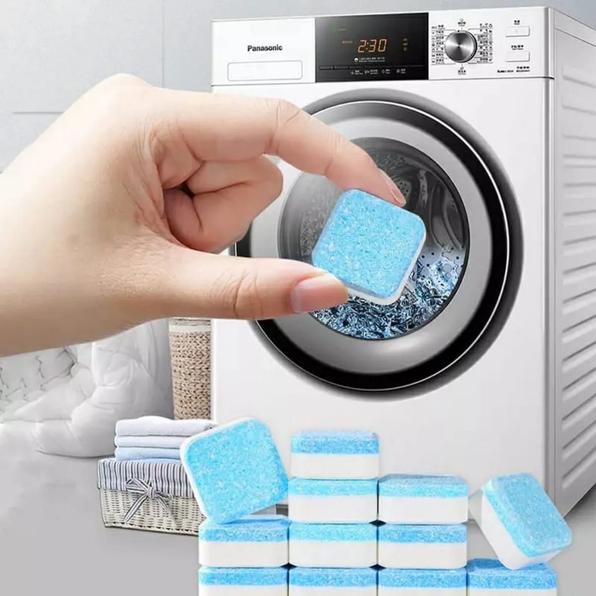 12 Pcs Washing Machine Cleaning Tablets Set