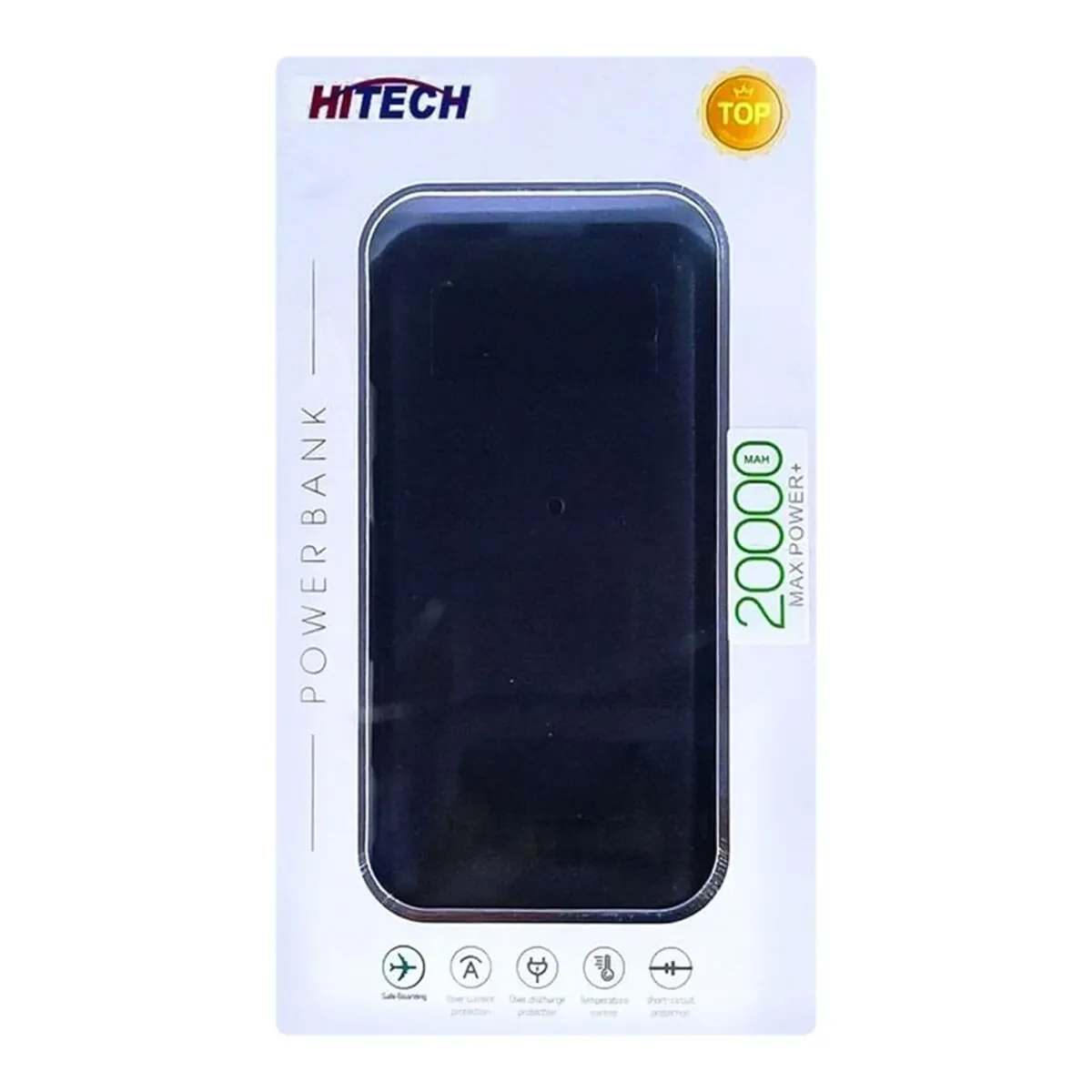 Hitech 20000mAh Fast Charging Power Bank - Black